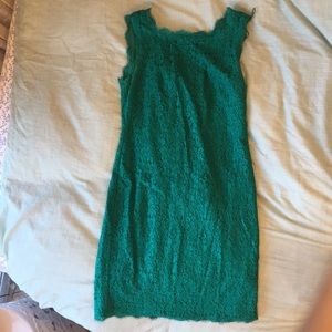 Green cocktail dress